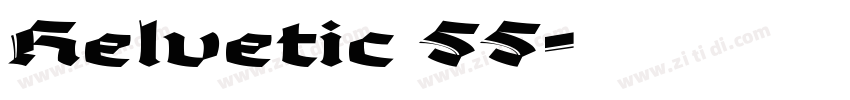 Helvetic 55字体转换